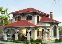 Thiết kế biệt thự 2 tầng mang phong cách tân cổ điển