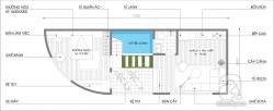 Thiết kế nhà ống với mảnh đất bị vát tròn