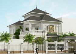 Tư vấn thiết kế biệt thự thông thoáng có 2 mặt tiếp giáp hàng xóm