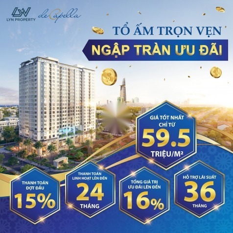 Bán căn hộ 2 PN giá 4.95 Tỷ Q2 - TP HCM deCapella Căn hộ trung tâm tài chính